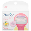 Schick Intuition Lather & Shave Razor Blades Lemon Berry Breeze