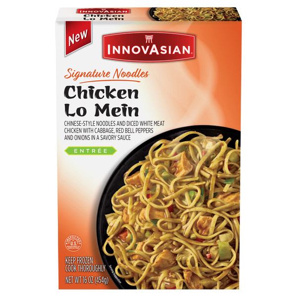 InnovAsian Signature Noodles Chicken Lo Mein Multi-Serve Frozen Meal