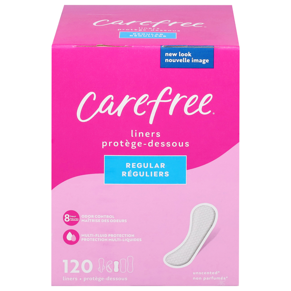 Carefree Acti-Fresh Body Shape Unscented Regular Liners