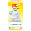 Glad ForceFlex Tall Kitchen Fragrance Free Drawstring Bags 13 Gallon