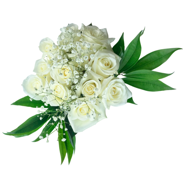 Majestic White Rose Bouquet
