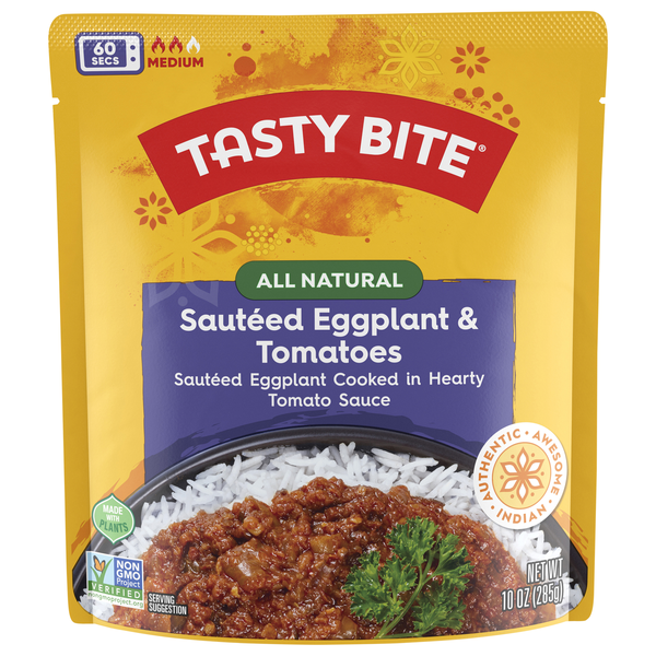 Tasty Bite 60 Second Medium Sauteed Eggplant & Tomatoes