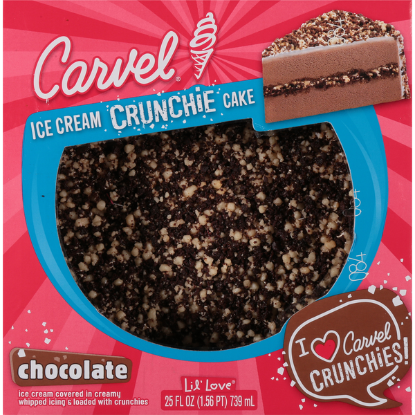 Carvel Chocolate Crunchie Ice Cream Cake Frozen