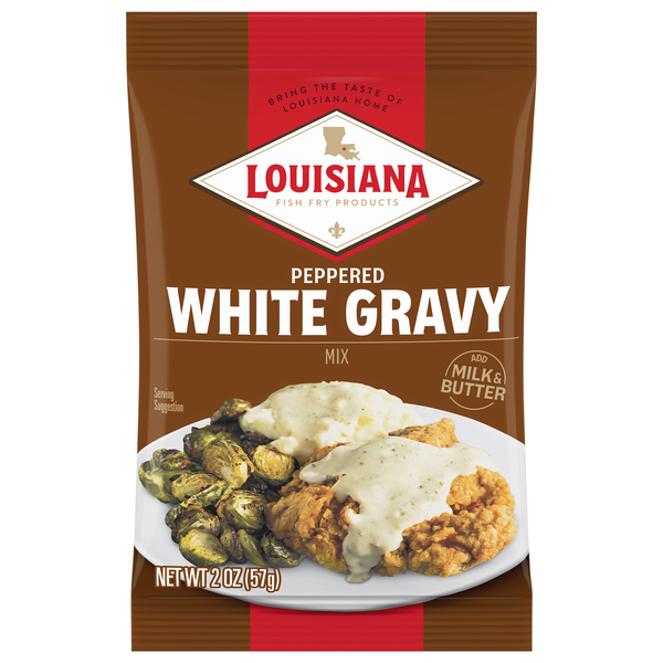 Louisiana Peppered White Gravy Mix Packet