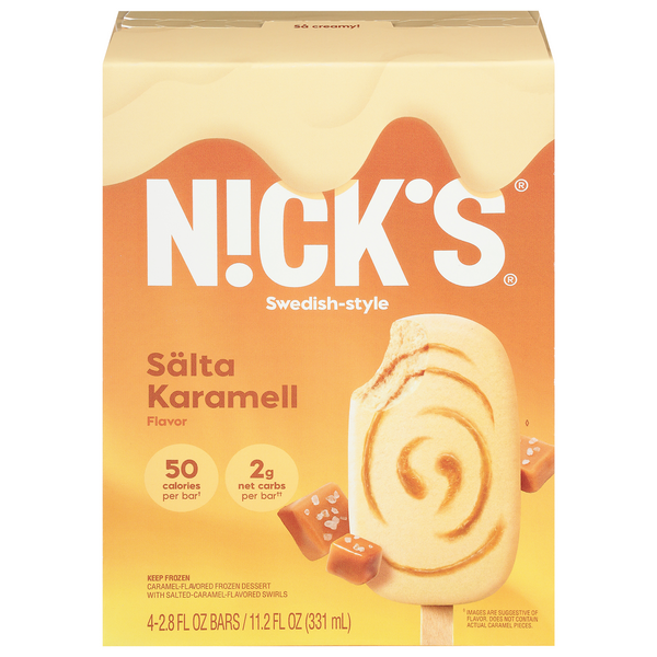 Save on Nick's Keto SwedishStyle Frozen Dessert Bar Salta Karamell 4