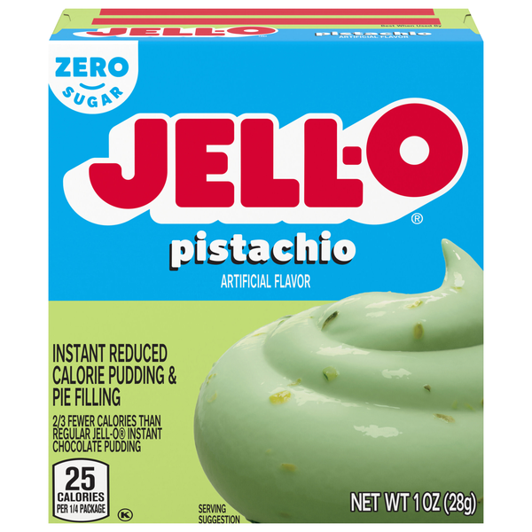 Jell-O Zero Sugar Pistachio Instant Pudding & Pie Filling