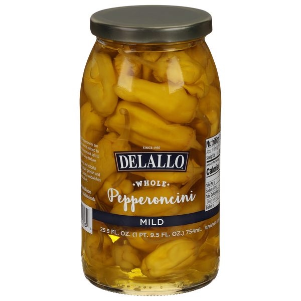 DeLallo Whole Mild Pepperoncini Peppers