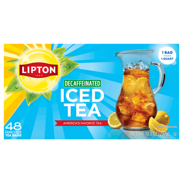 Lipton Decaffeinated Black Iced Tea Bags