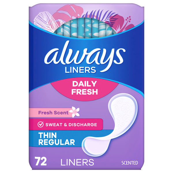 Always Daily Fresh Scent Thin Panty Liners