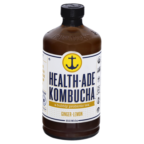 Health Aid Kombucha Ginger Lemon Benefits Save on Health-Ade Kombucha Ginger Lemon Organic Order Online Delivery