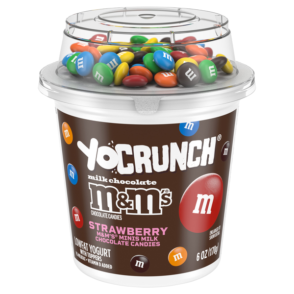 YoCrunch Low Fat M&M's Strawberry Yogurt Cup