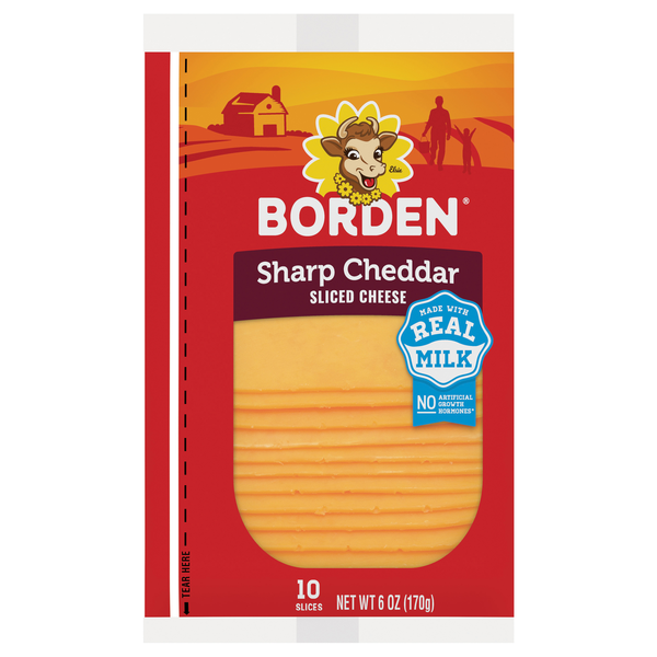 Borden Extra Sharp Cheddar Cheese Slices - 10 ct