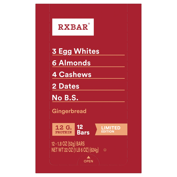 Save on RXBAR Protein Bar Gingerbread Limited Edition 12 ct Order