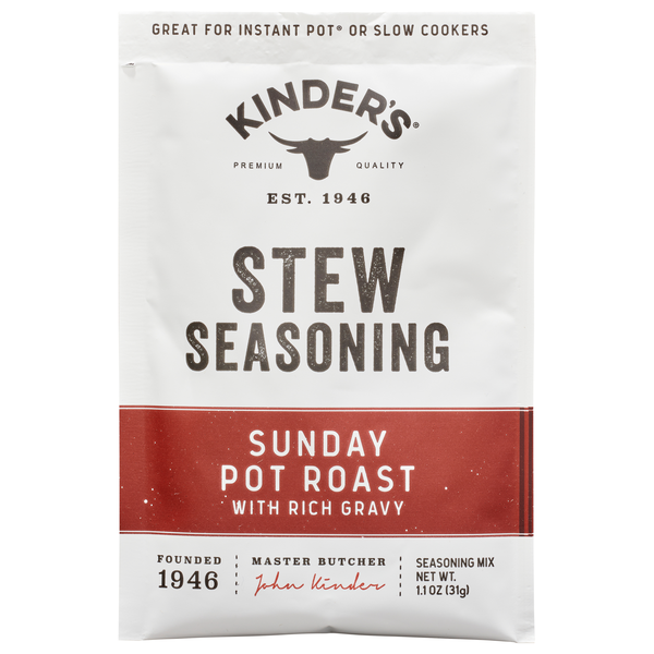 Kinder's Sunday Pot Roast with Rich Gravy Stew Seasoning Mix Packet