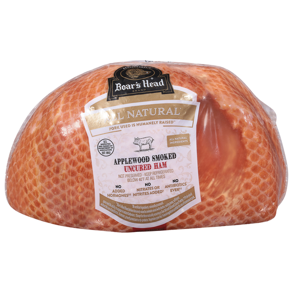 Boar's Head Deli Natural Applewood Smoked Uncured Ham (Regular sliced)