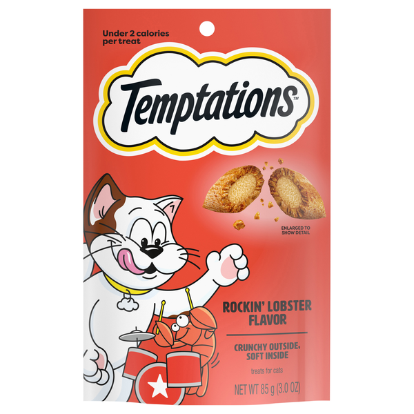 Temptations Rockin' Lobster Flavor Crunchy & Soft Cat Treats