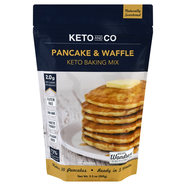 Save on Keto and Co Pancake & Waffle Keto Baking Mix Order Online