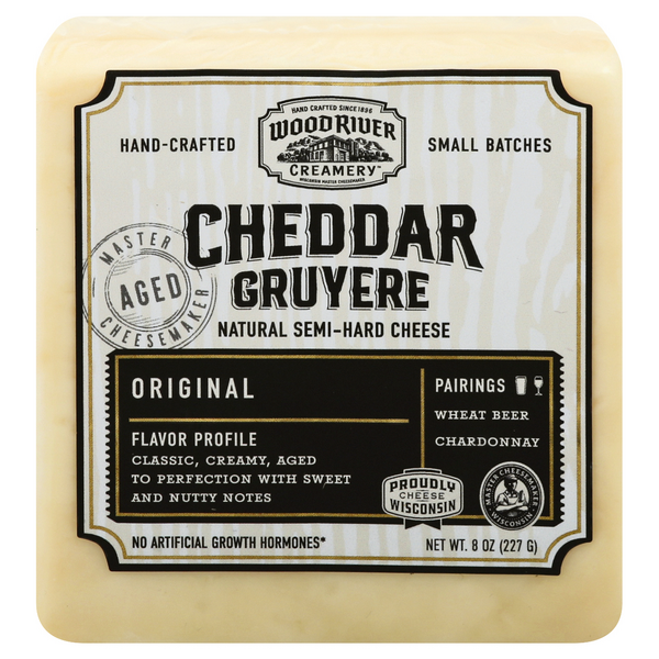 Save on Wood River Creamery Cheddar Gruyere Cheese Block Order Online Delivery Food Lion