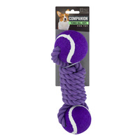 Companion Dog Toy Tennis Ball Rope