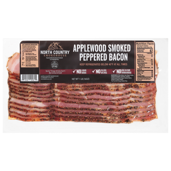 North Country Smokehouse Applewood Smoked Peppered Bacon