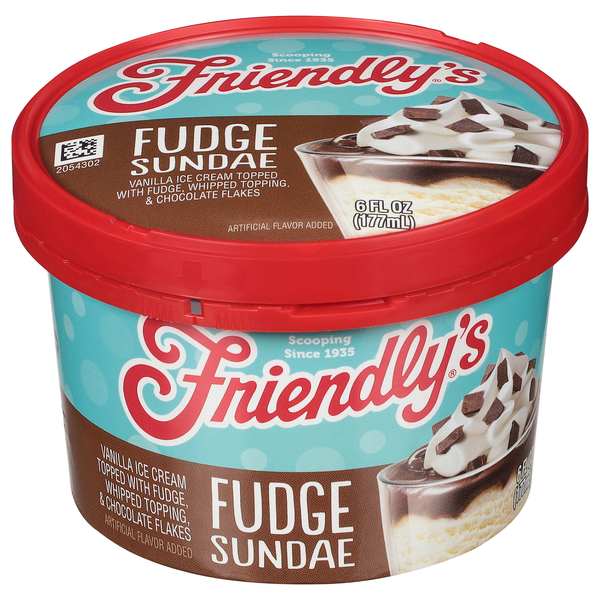 Friendly's Fudge Sundae Ice Cream Cup
