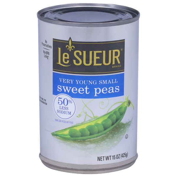 Le Sueur 50% Less Sodium Very Young Small Sweet Peas