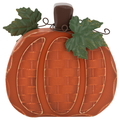 Smart Living Harvest Wooden Decor Orange Pumpkin