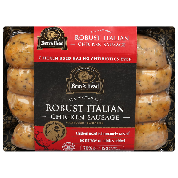 Boar's Head Natural Robust Italian Chicken Sausage - 4 ct
