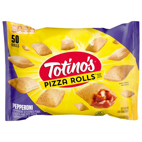 Totino's Pepperoni Pizza Rolls Snacks - 50 ct Frozen