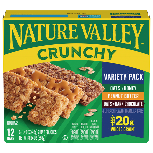 Nature Valley Crunchy Granola Bars Variety Pack - 12 ct