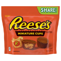 Reese's Milk Chocolate Peanut Butter Cups Candy Miniatures Share Pack