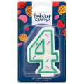 Bakery Crafts Green Birthday Candle #4