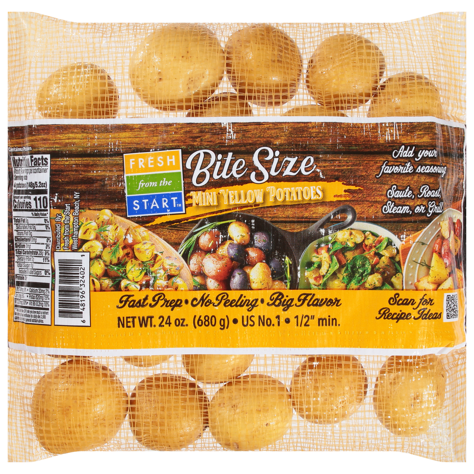 Fresh from the Start Fresh from the Start Yellow Potatoes Bite Size