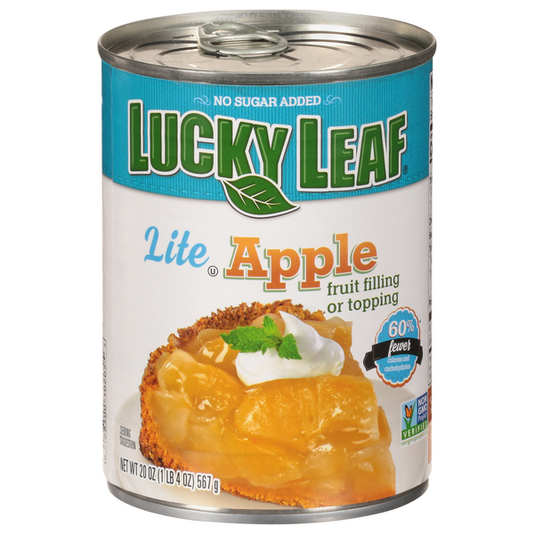 Lucky Leaf Lite No Sugar Added Apple Fruit Filling or Topping