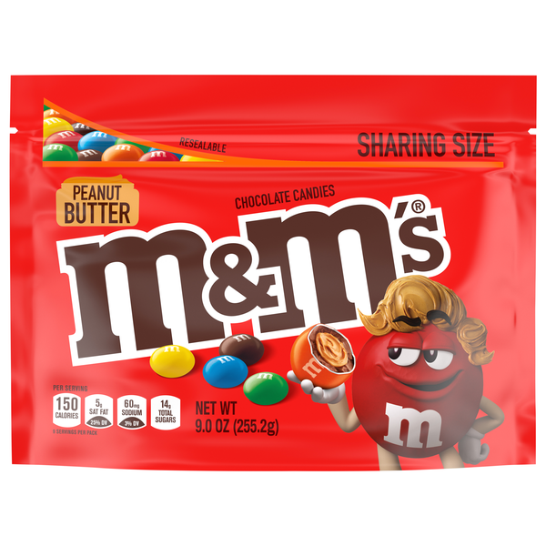 M&M's Peanut Butter Milk Chocolate Candy Sharing Size