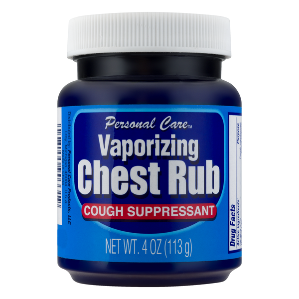Personal Care Vaporizing Chest Rub Cough Suppressant