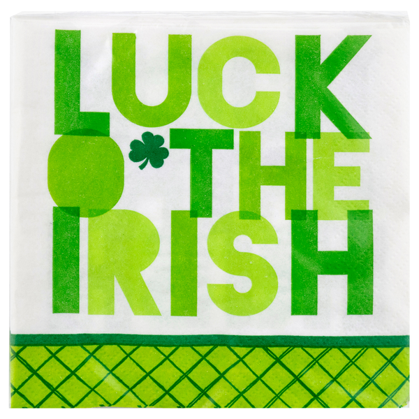 Smart Living St. Patrick's Day 2-Ply Beverage Napkins