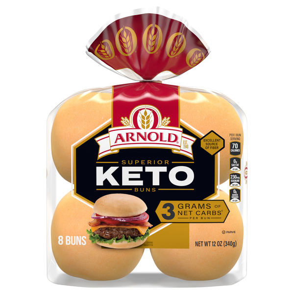 Arnold Keto Hamburger Buns - 8 ct