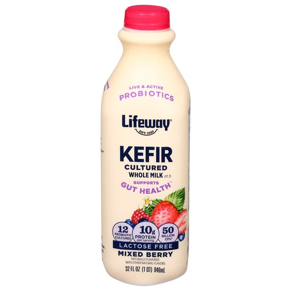 Lifeway Lactose Free Mixed Berry Cultured Whole Milk Kefir