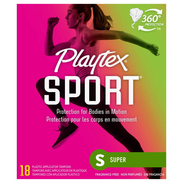 Playtex Sport Unscented Super Tampons