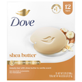 Dove Shea Butter & Vanilla Scent Beauty Bar Soap - 12 ct