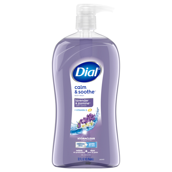 Dial Calm & Soothe Lavender & Jasmine + Vitamin E Body Wash Pump