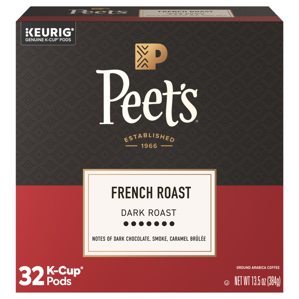 Peet's French Roast Dark Roast K-Cup Coffee Pods
