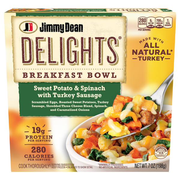 Save on Jimmy Dean Delights Breakfast Bowl Sweet Potato & Spinach with