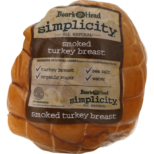 Boar's Head Deli Simplicity Natural Smoked Turkey Breast (Thin Sliced)