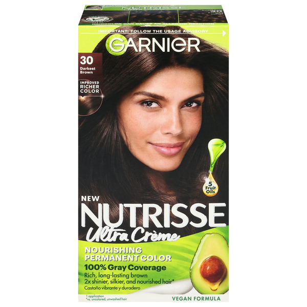 Garnier Nutrisse Nourishing Color Creme Darkest Brown 30