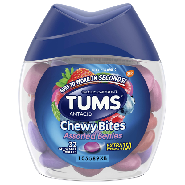 TUMS Assorted Berries Extra Strength Antacid Chewy Bites
