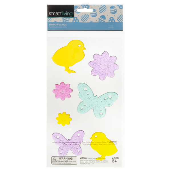 Smart Living Easter Window Clings Chicks & Butterflies