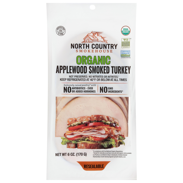 North Country Smokehouse Organic Sliced Applewood Smoked Turkey