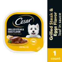 CESAR Classic Loaf in Sauce Grilled Steak & Eggs Flavor Wet Adult Dog Food